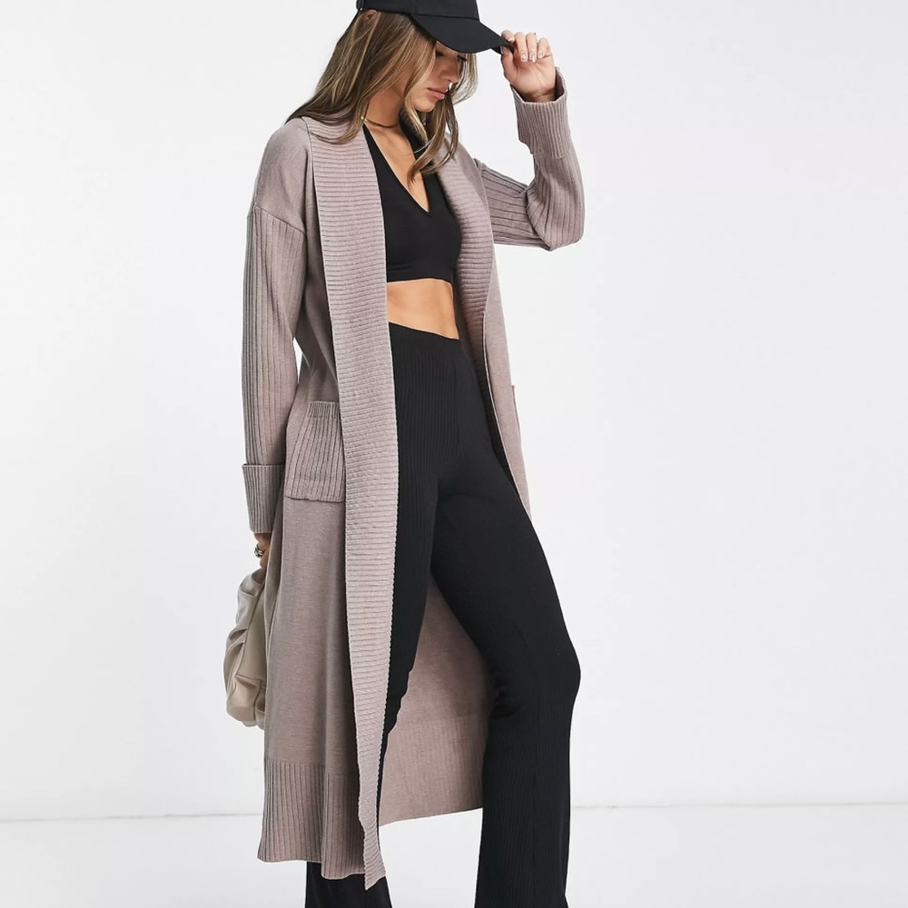 River Island Duster Cardigan Brown